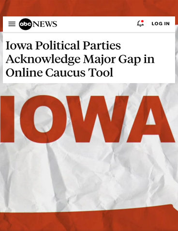 Vote Iowa Website